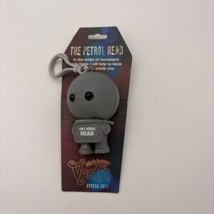 Watchover Voodoo The Petrol Head Stress Doll Keychain Mascot Ref 102 Grey New